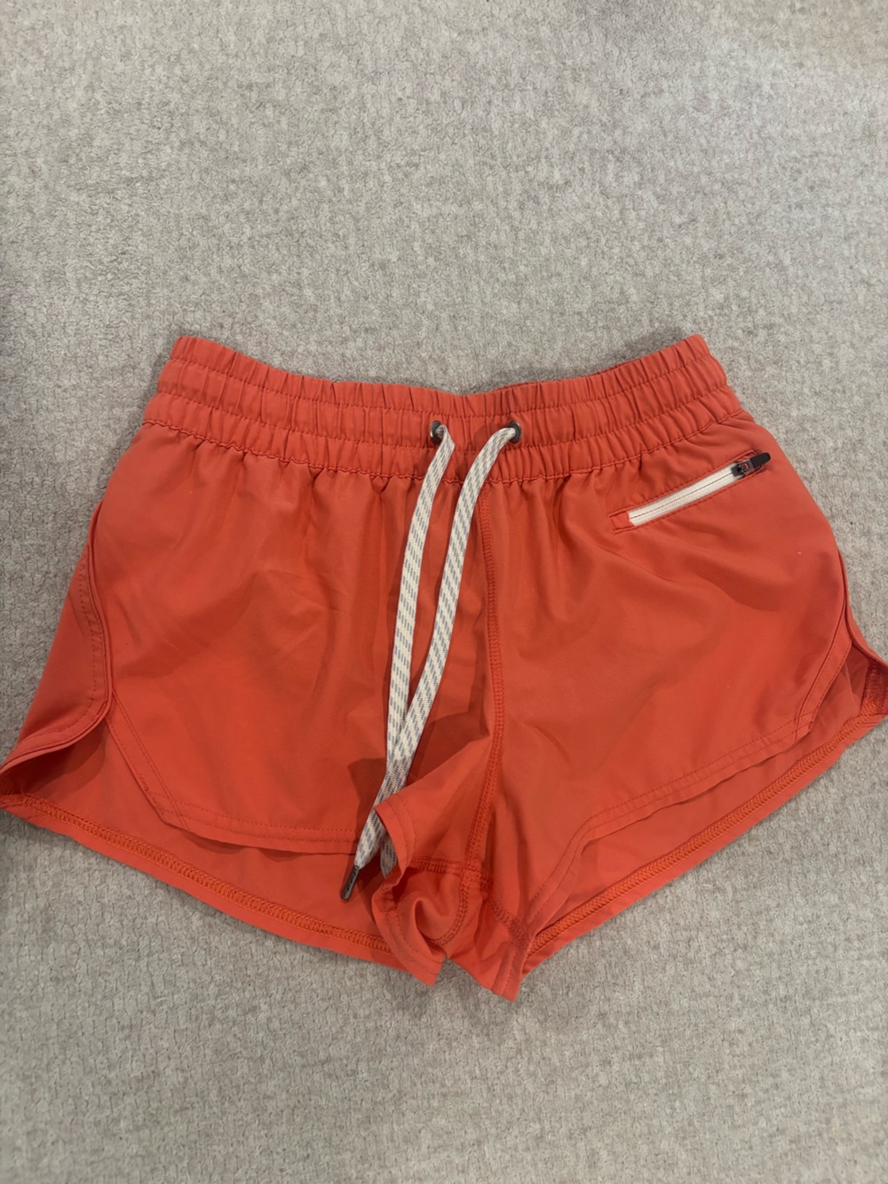 Vuori Coral-Red Athletic Drawstring Shorts